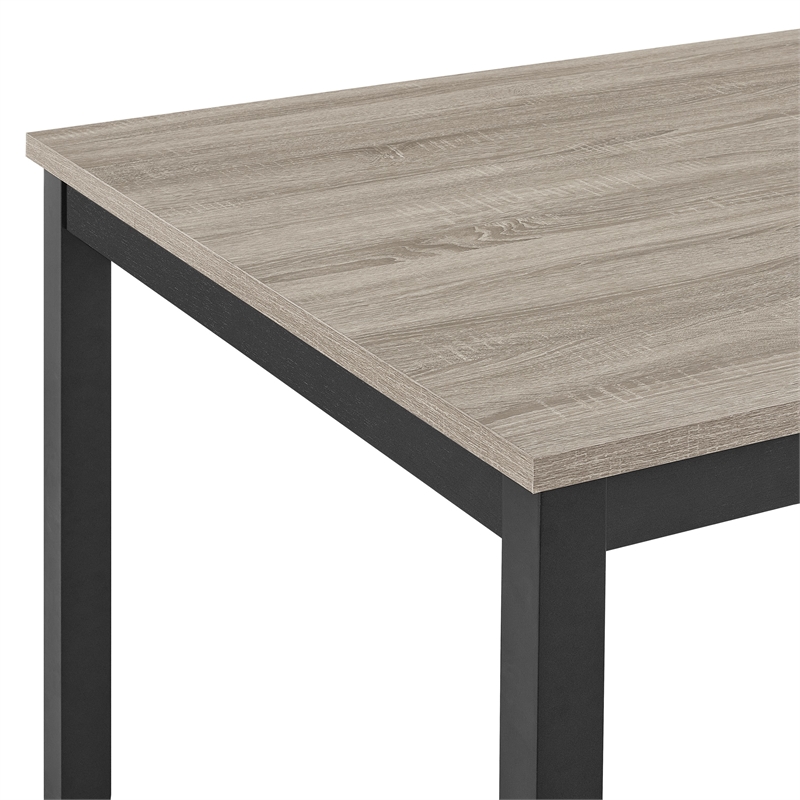 Phy 5pc Counter Table and Chairs Set- Nailheads- Tufted Beige- Brown- Black