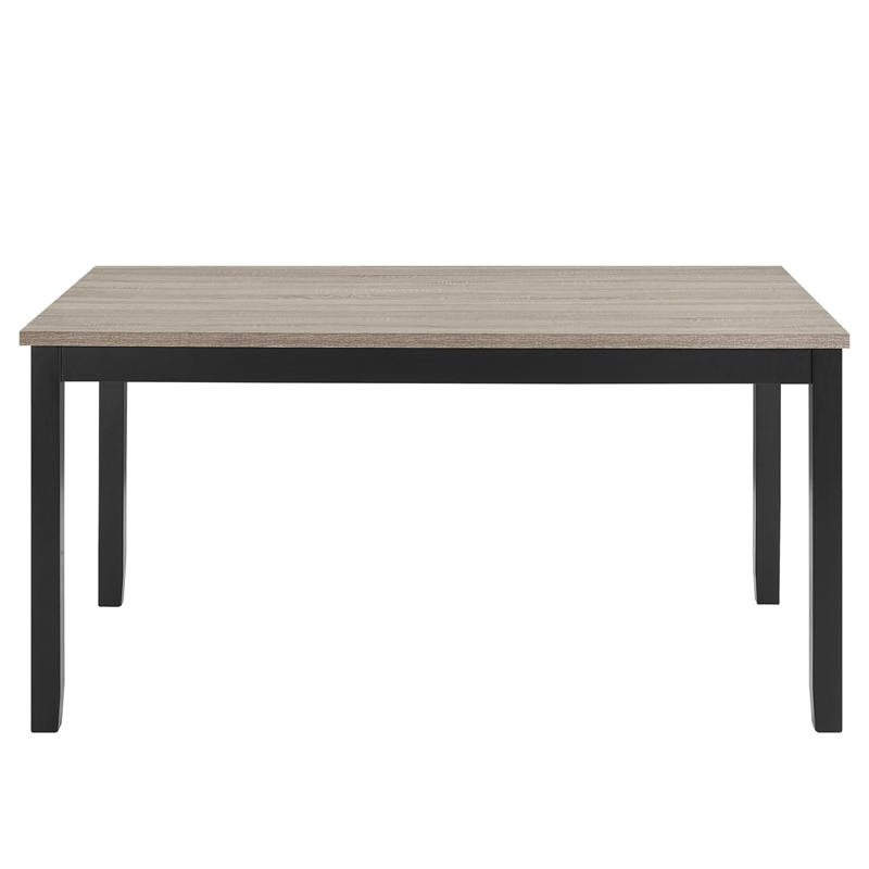 Phy 5pc Dining Table and Chairs Set- Nailheads- Tufted Beige- Brown- Black