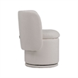 Reno Nori 26 Inch- Swivel Dining Chair- Off White Fabric- Wingback- Wood