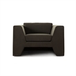 Roe Accent Chair- Moss Green Performance Velvet- Track Arms