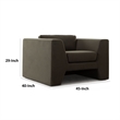 Roe Accent Chair- Moss Green Performance Velvet- Track Arms