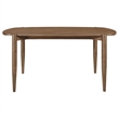 Dora 5pc Dining Table n 4 Chairs Set- Curved Scandinavian- Walnut Brown