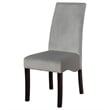 Tela 5pc Dining Table and 4 Chairs Set- Black Pedestal Base- Gray