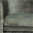 Gela Dining Chair- Three Legged Barrel Accent Sides- Rainforest Green