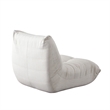 Ezee Armless Chair- Low Profile Floor Seating- Pleated Polyester- 42 Inch