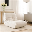 Ezee Armless Chair- Low Profile Floor Seating- Pleated Polyester- 42 Inch