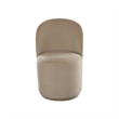 Accent Swivel Dining Chairs- Set of 2- Camel Brown Velvet- Contoured Back