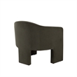 Lery Accent Chair- Green Winter Moss Performance Velvet- Curved Design