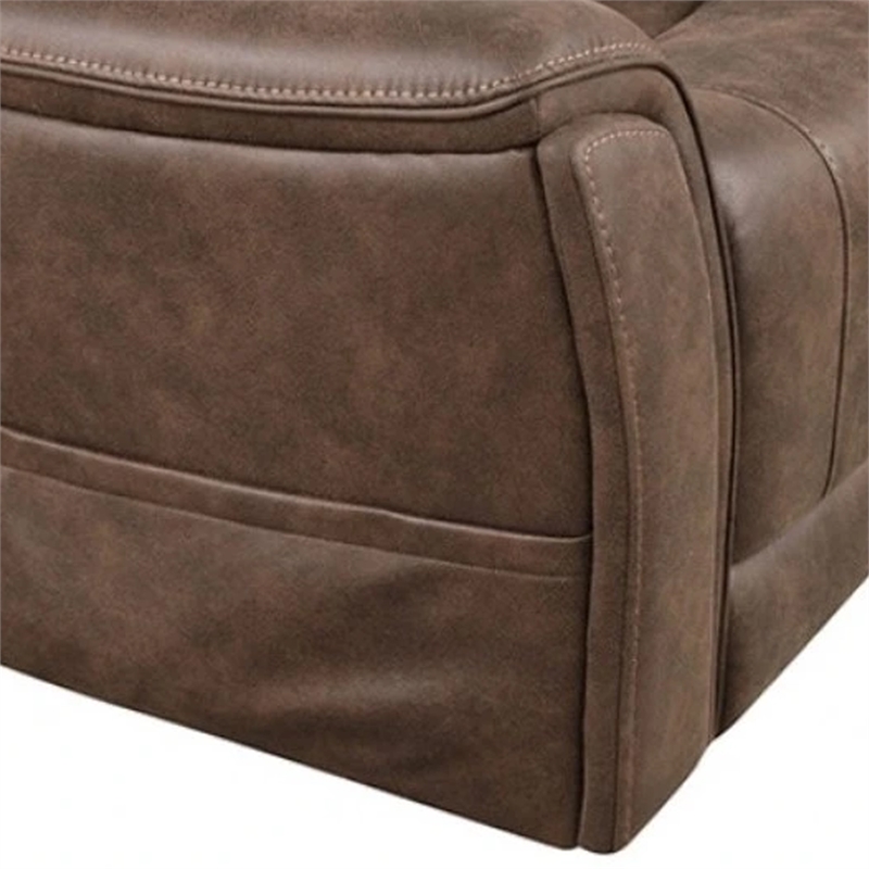 Lift Chair- Brown Fabric- Air Massage- Power Headrest- USB Charging