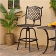 Outdoor Barstool Chair- Swivel Function- Coppertone Aluminium Finish