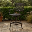 Outdoor Barstool Chair- Swivel Function- Coppertone Aluminium Finish