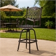 Outdoor Barstool Chair- Swivel Function- Coppertone Aluminium Finish