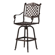 Outdoor Barstool Chair- Swivel Function- Coppertone Aluminium Finish
