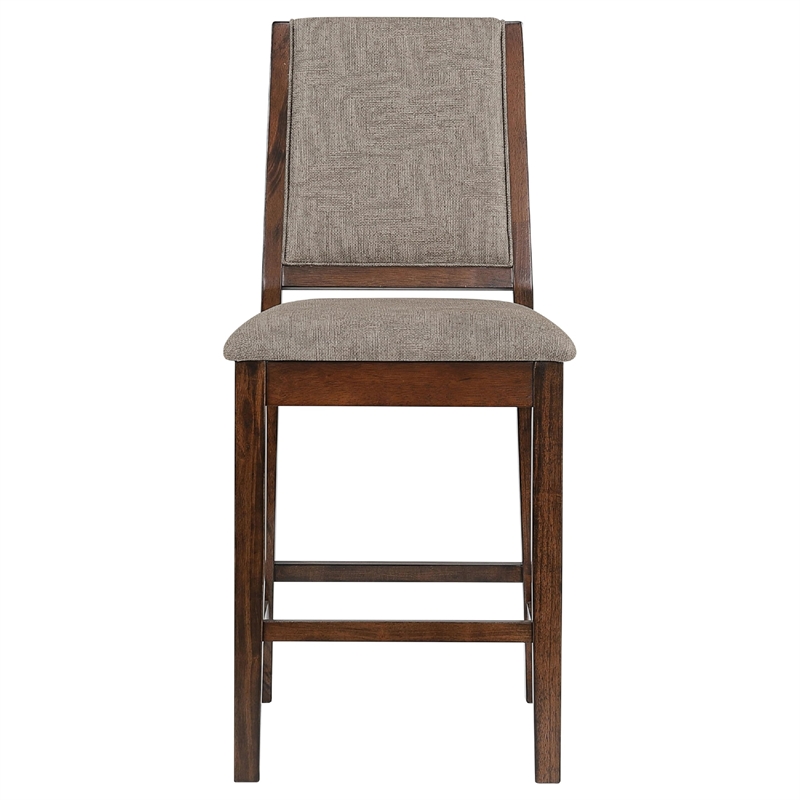Patter 5 Piece Counter Height Dining Set- 4 Chairs- Mango Oak