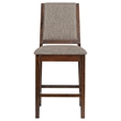 Patter 5 Piece Counter Height Dining Set- 4 Chairs- Mango Oak