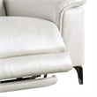 Cuny Power Recliner Chair- Taupe Gray Faux Leather- Wall Hug Back