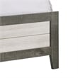 Ruthe Low Profile Queen Panel Bed with Built-In Lights- Ash Gray Wood