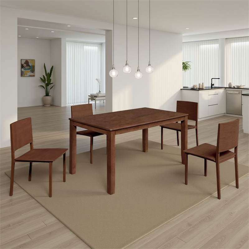 Nia King Platform Bed- Gray Faux Leather Upholstery- Black Nightstands