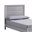 Laide Twin Bed- Panel Style Headboard- Rustic Farmhouse Driftwood Gray