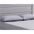 Laide Twin Bed with Channel Tufted Upholstered Headboard- Driftwood Gray