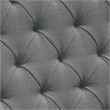 Zoa King Size Bed in Dark Gray Linen Upholstery- Wingback Headboard