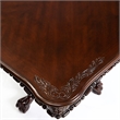 Mina Dining Table- 71-89 Inch Extendable Rectangular Top- Cherry Brown