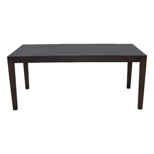 Geni Dining Table- 71 Inch Rectangular Top- Parsons Style Java Gray