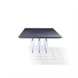 Cid Invo Dining Table- Black Oak Veneer- Acrylic and Steel Base- 94 Inch