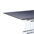 Cid Invo Dining Table- Black Oak Veneer- Acrylic and Steel Base- 94 Inch