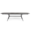 Cid Julie Dining Table- 79-118 Inch Extendable Black Ash Ceramic Top