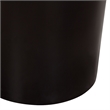 Reny Dining Table- 54 Inch- Round Black Acacia Wood Top- Iron Pedestal