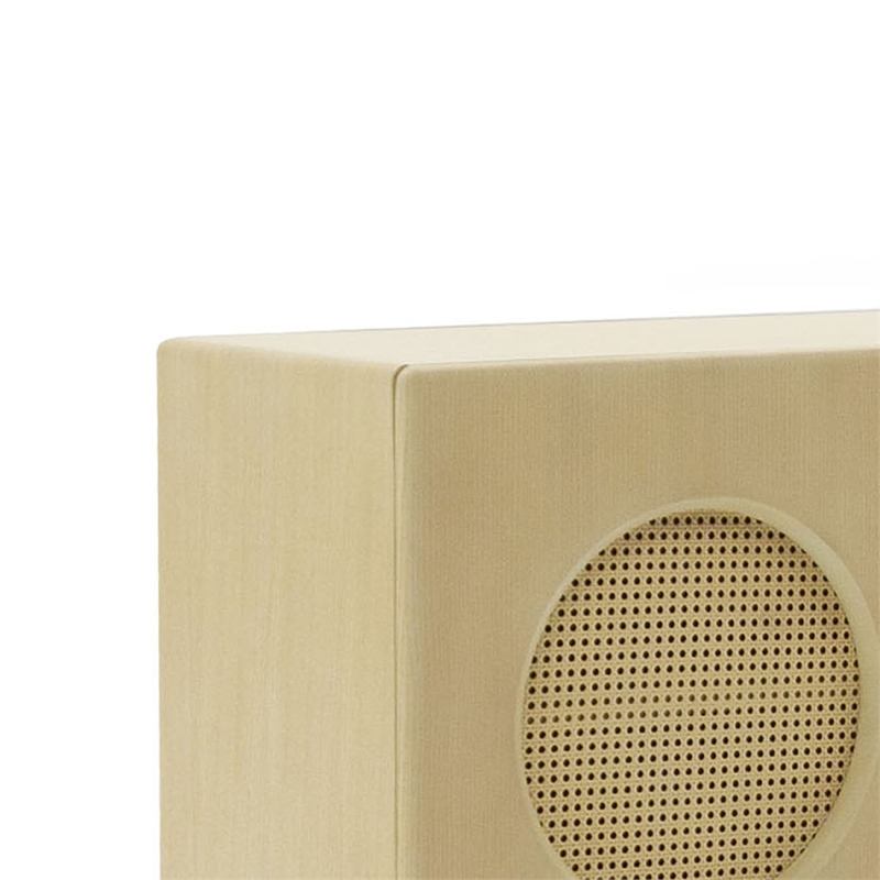 Noe Aky Sideboard Buffet Cabinet-3 Doors w Rattan Fronts-Brown-70 Inch