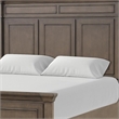 Huder Queen Bed-Panel Molded Headboard and Footboard-Walnut Brown