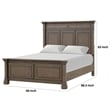 Huder Queen Bed-Panel Molded Headboard and Footboard-Walnut Brown