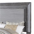 Reno California King Bed with LED Headboard and Metal Legs-Gray Wood