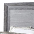 Reno King Bed with LED Headboard and Metal Bracket Legs-Gray Wood