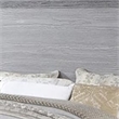 Reno Queen Bed with LED Headboard and Metal Bracket Legs-Gray Wood