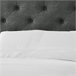 Sya Queen Size Bed w Tufted Upholstery-Underbed Storage-Dark Gray