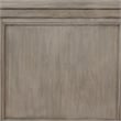 Ava King Bed with Footboard Storage and Bun Feet-Gray Solid Wood