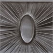 Xan Queen Bed-Silver Wood-Gray Pleated Velvet Upholstery