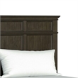 Revy Queen Size Bed-Traditional Crown Moldings-Gray Solid Wood