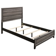 Mela 5pc Full Bed Set-Nightstand Dresser Chest and Mirror-Oak Gray