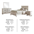 Eli 4 Piece King Size Bedroom Set-Rustic White Wood-Dresser Mirror