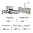 Eli 5 Piece King Bedroom Set-Footboard Storage-Rustic White Wood