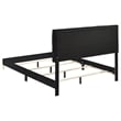 Dle 4 Piece Queen Bedroom Set-Tufted Black Velvet-Modern Gold Accent