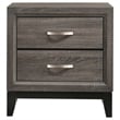 Mela 4pc Queen Bedroom Set-Nightstand Dresser and Mirror-Oak Gray