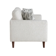 Ricca Loveseat with 2 Pillows-Cloud White Chenille-Wood-64 Inch