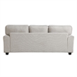 Brady Sofa with 4 Pillows-Sand Brown Chenille-Nailhead Trim-92 Inch