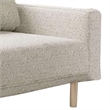 Remy Loveseat-Boucle-Gold Wood Frame-63 Inch