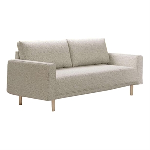Remy Loveseat-Boucle-Gold Wood Frame-63 Inch